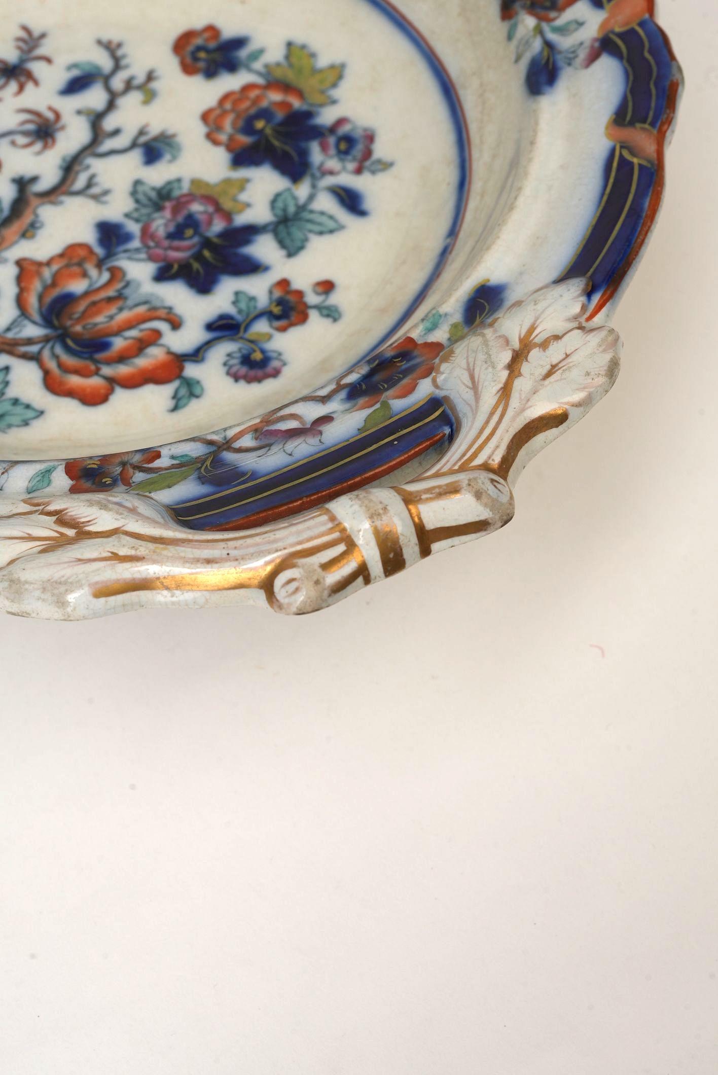 Antique English Imari Compote by Thomas Dimmock & Co., Circa 1830s For Sale 5