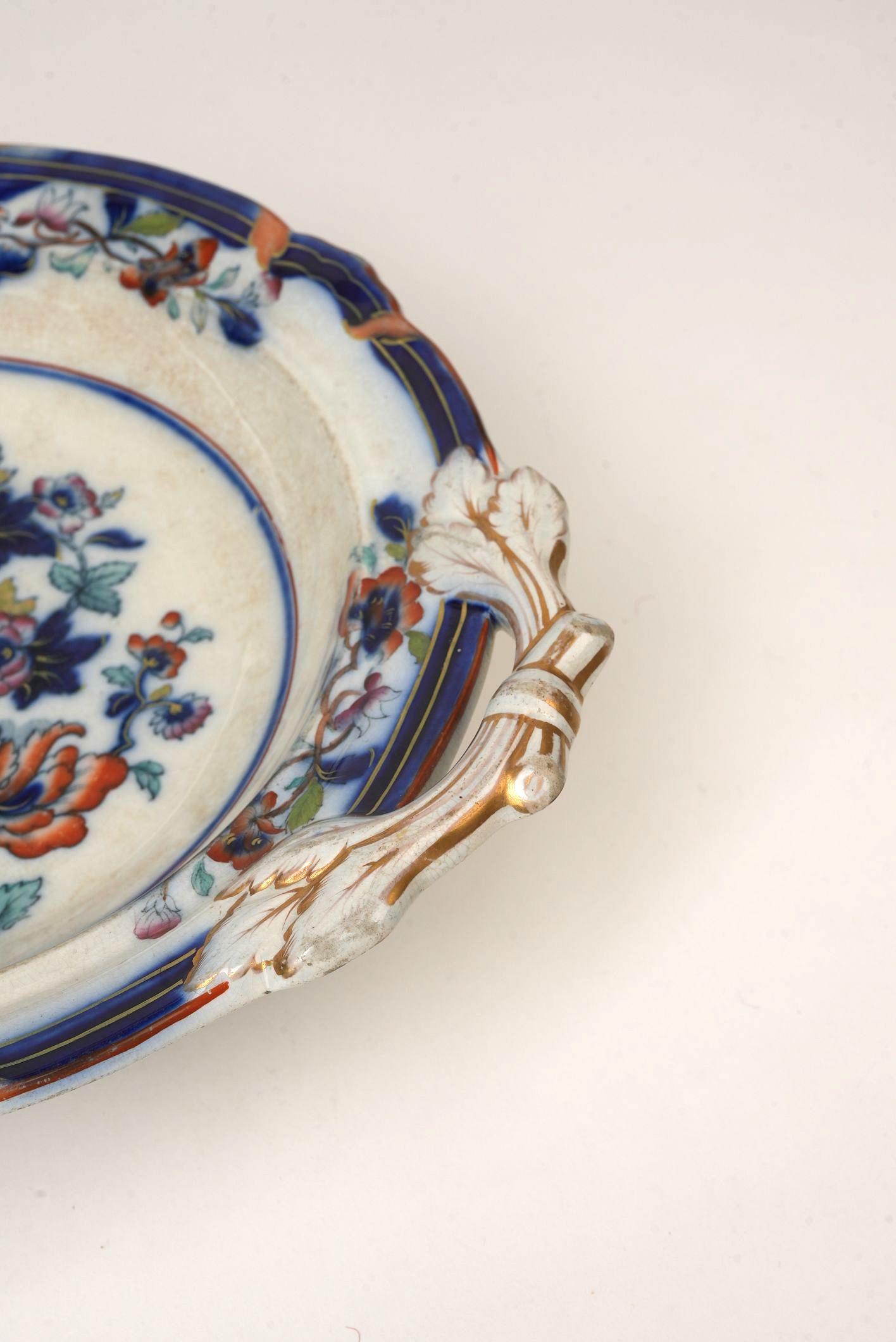 Antique English Imari Compote by Thomas Dimmock & Co., Circa 1830s For Sale 6