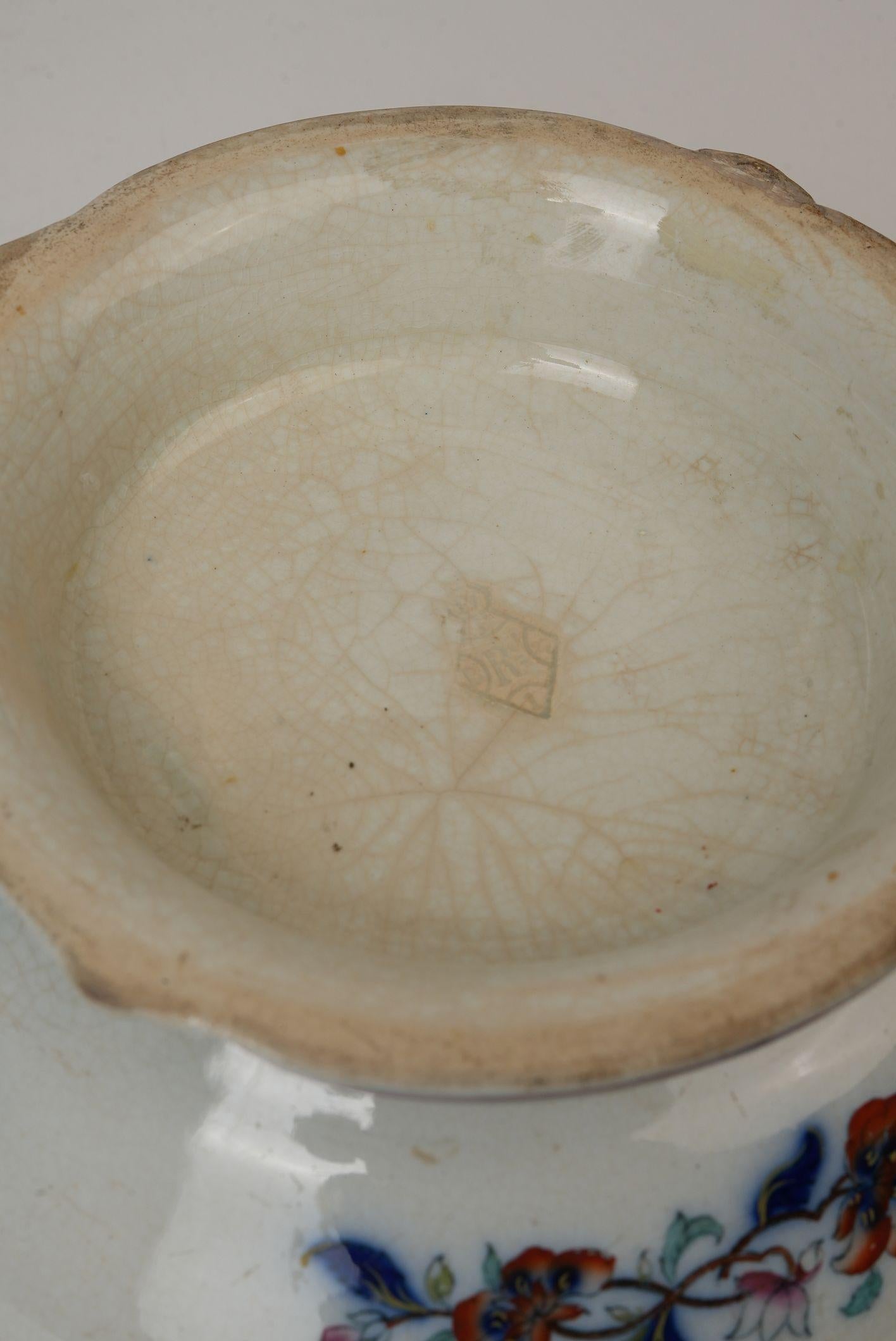 Antique English Imari Compote by Thomas Dimmock & Co., Circa 1830s For Sale 7