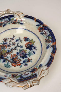 Antique English Imari Compote by Thomas Dimmock & Co., Circa 1830s