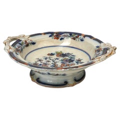 Antique English Imari Compote by Thomas Dimmock & Co., Circa 1830s