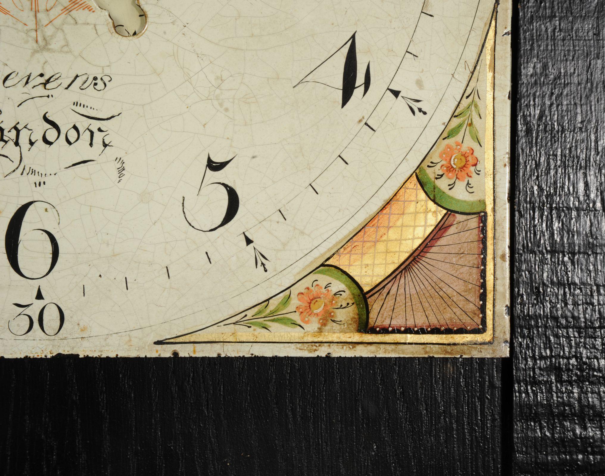 Antique English Iron Clock Dial Face, Bird, Fully Working 4