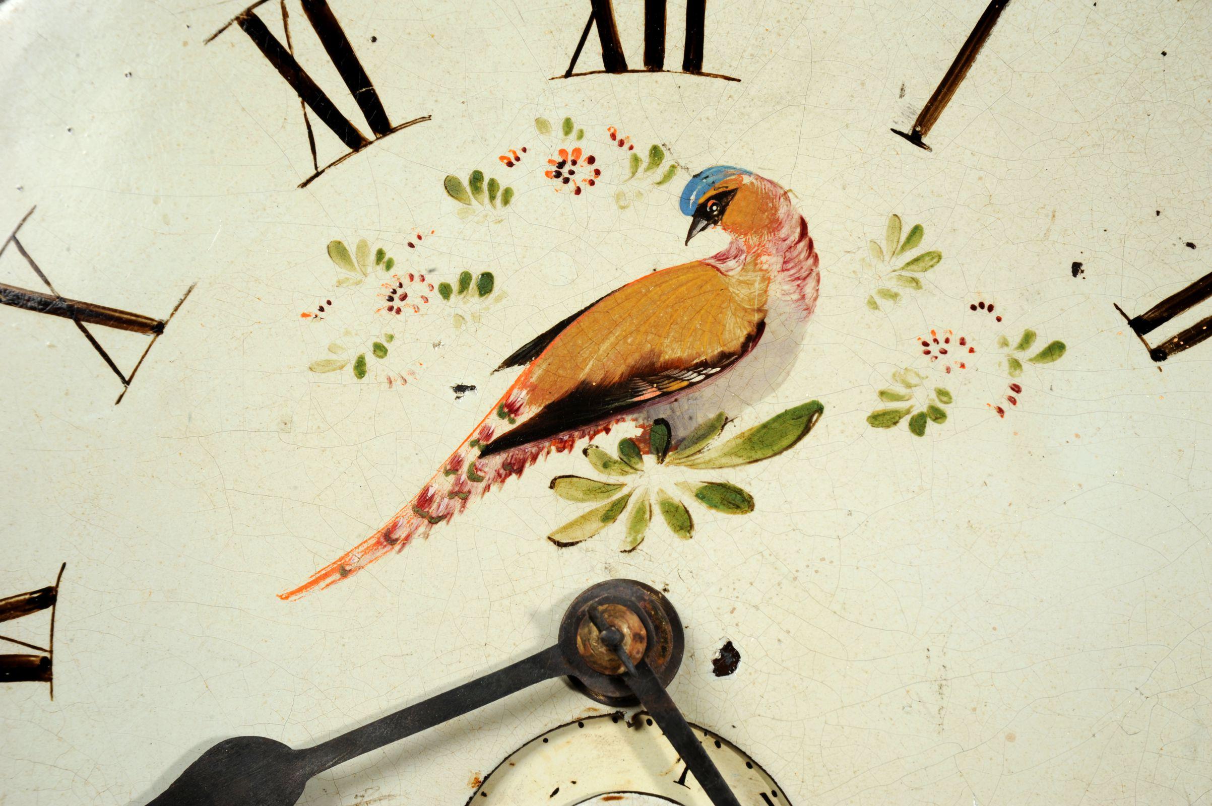 bird clock vintage