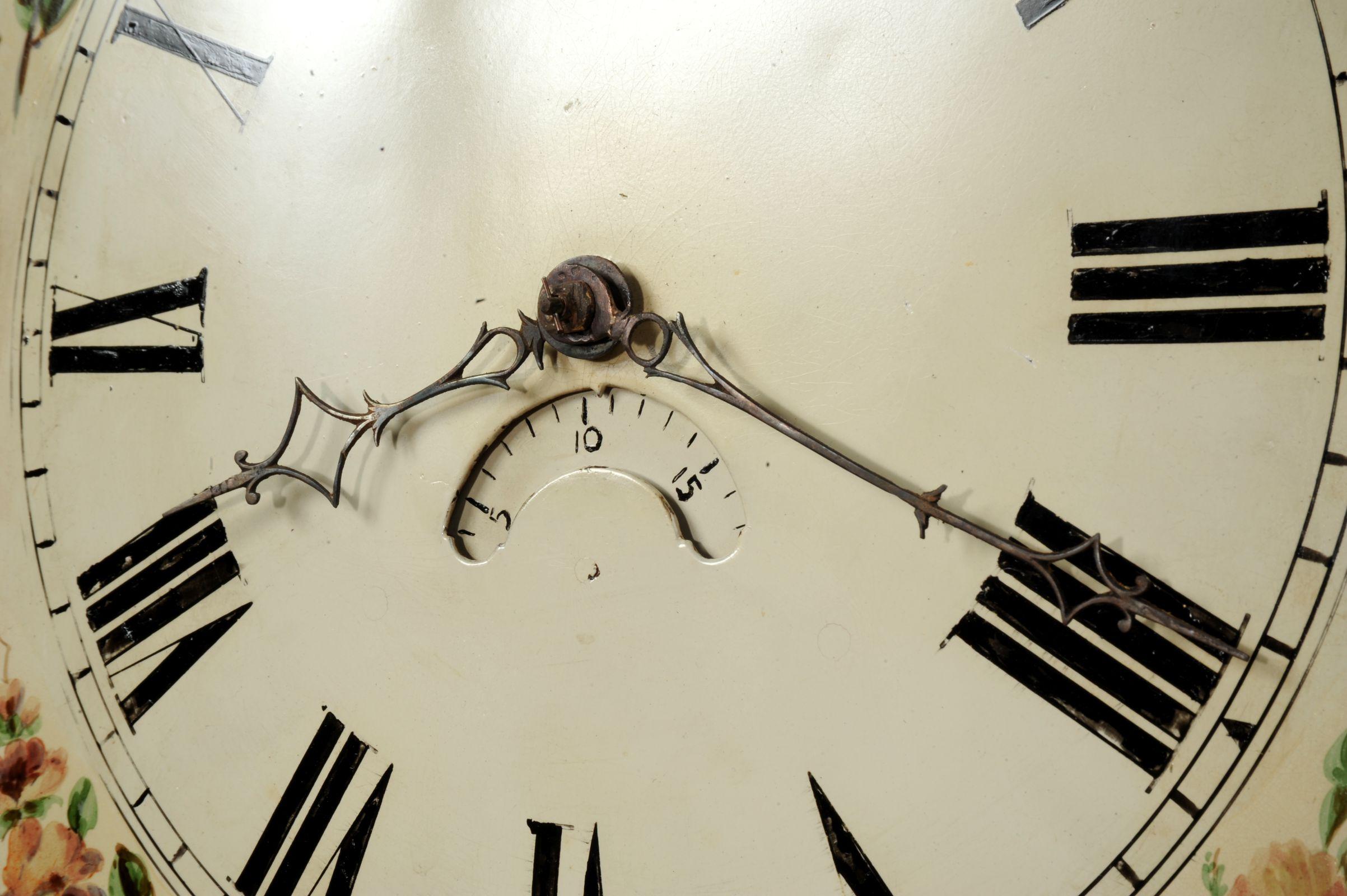 Antikes englisches Eisen-Uhr Zifferblatt, Landhausstil, voll funktionstüchtig im Angebot 1