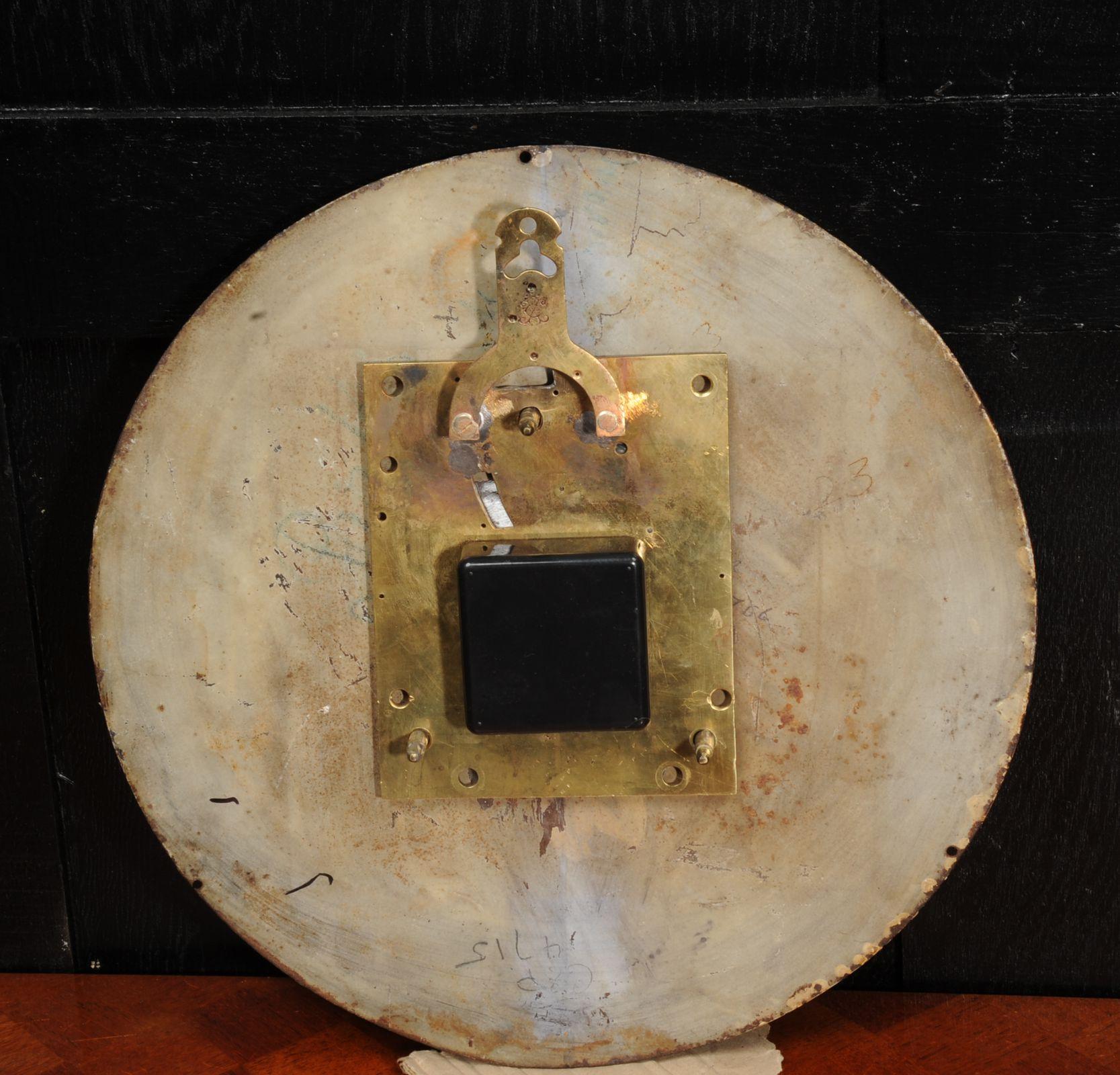 Antique English Iron Clock Dial Face Industrial Fully Working at