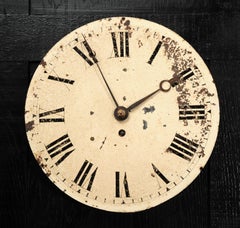 Antique English Iron Clock Dial Face Industrial Fully Working