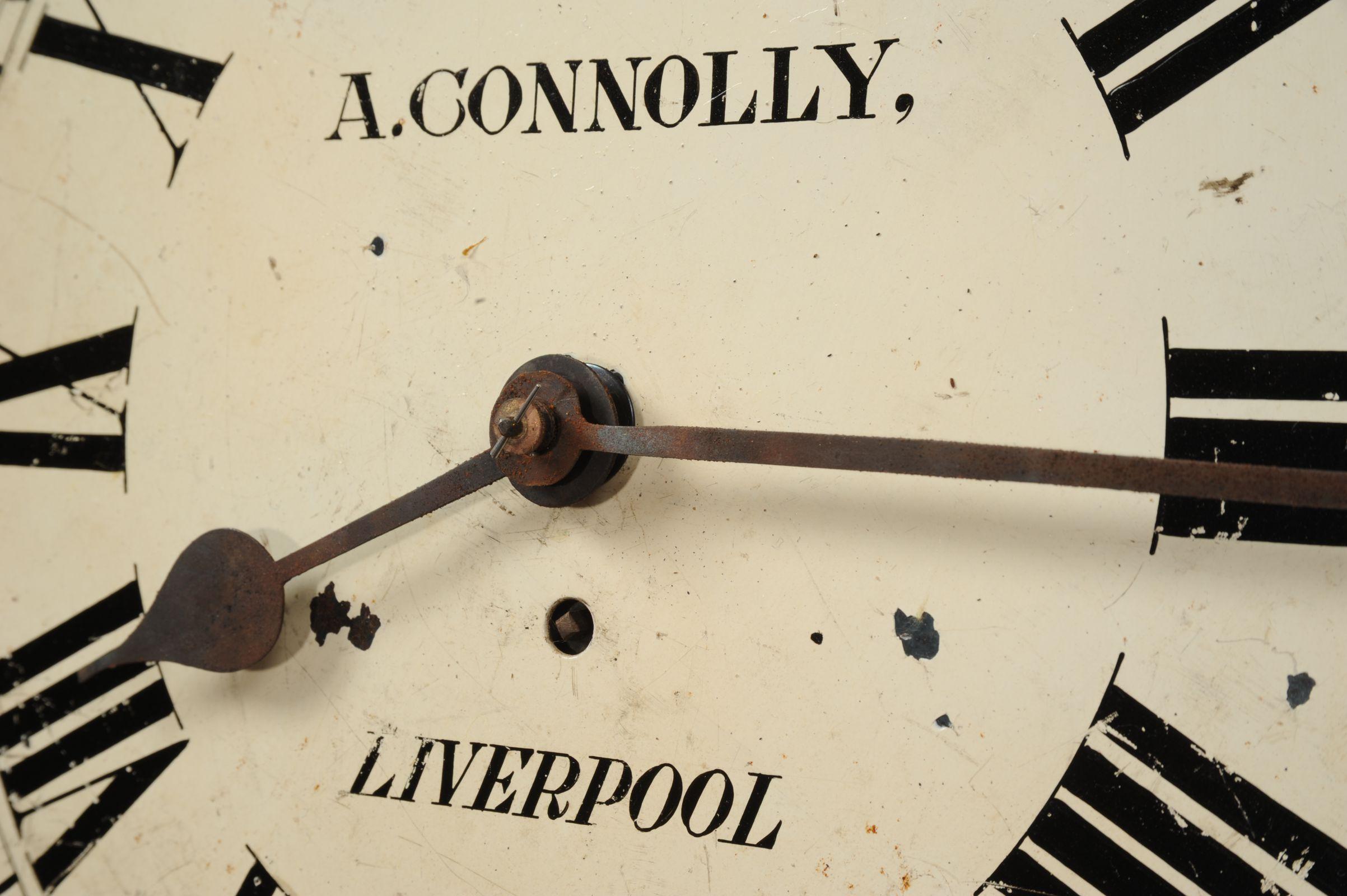 Antique English Iron Clock Dial Face Industrial Liverpool Fully Working 2