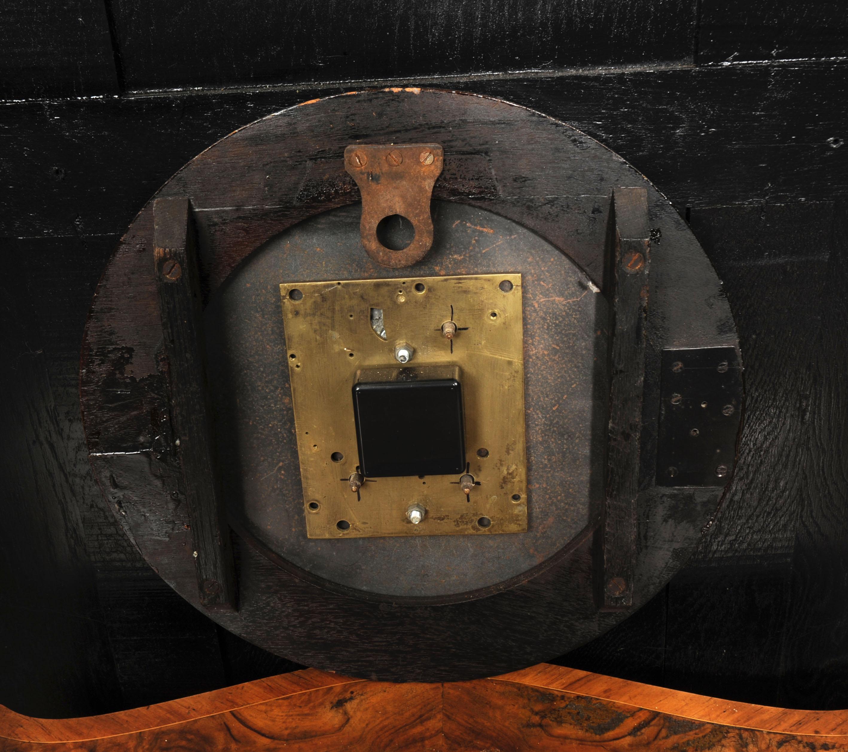 Antico orologio da parete inglese in ferro con quadrante A.A. Milne & Co. Manchester in vendita 4