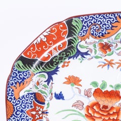 Antique English Ironstone Chinoiserie Platter