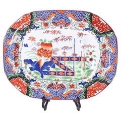 Antique English Ironstone Chinoiserie Platter