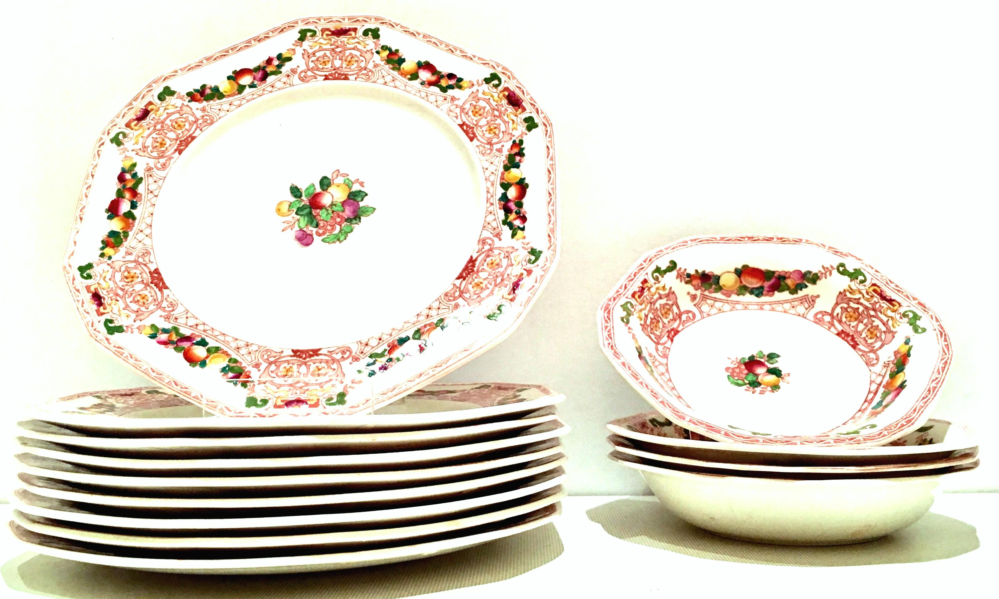 19th century antique English ironstone dinnerware 