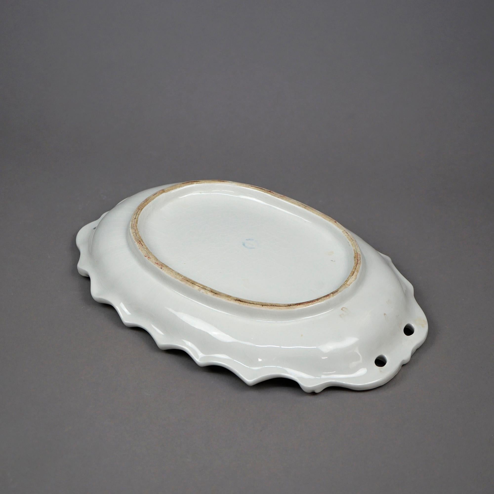 Antique English Ironstone Tureen with Tray Circa 1920 8