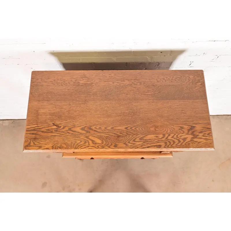 Antiker englischer jakobinischer Barschrank aus geschnitzter Eiche und Wurzelholz, CIRCA 1920 im Angebot 3