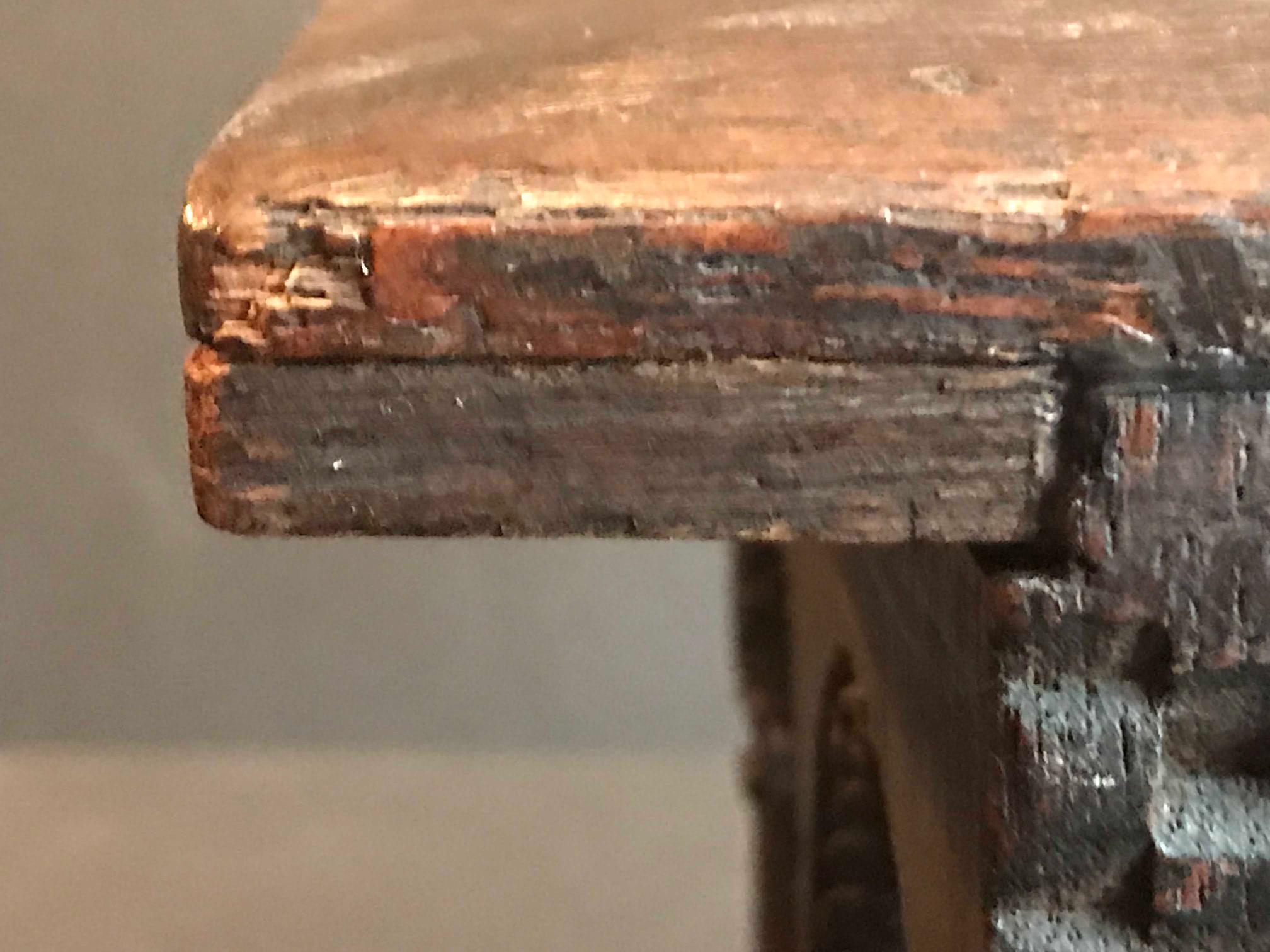 Antique English Jacobean Carved Oak Miniature Footstool 2