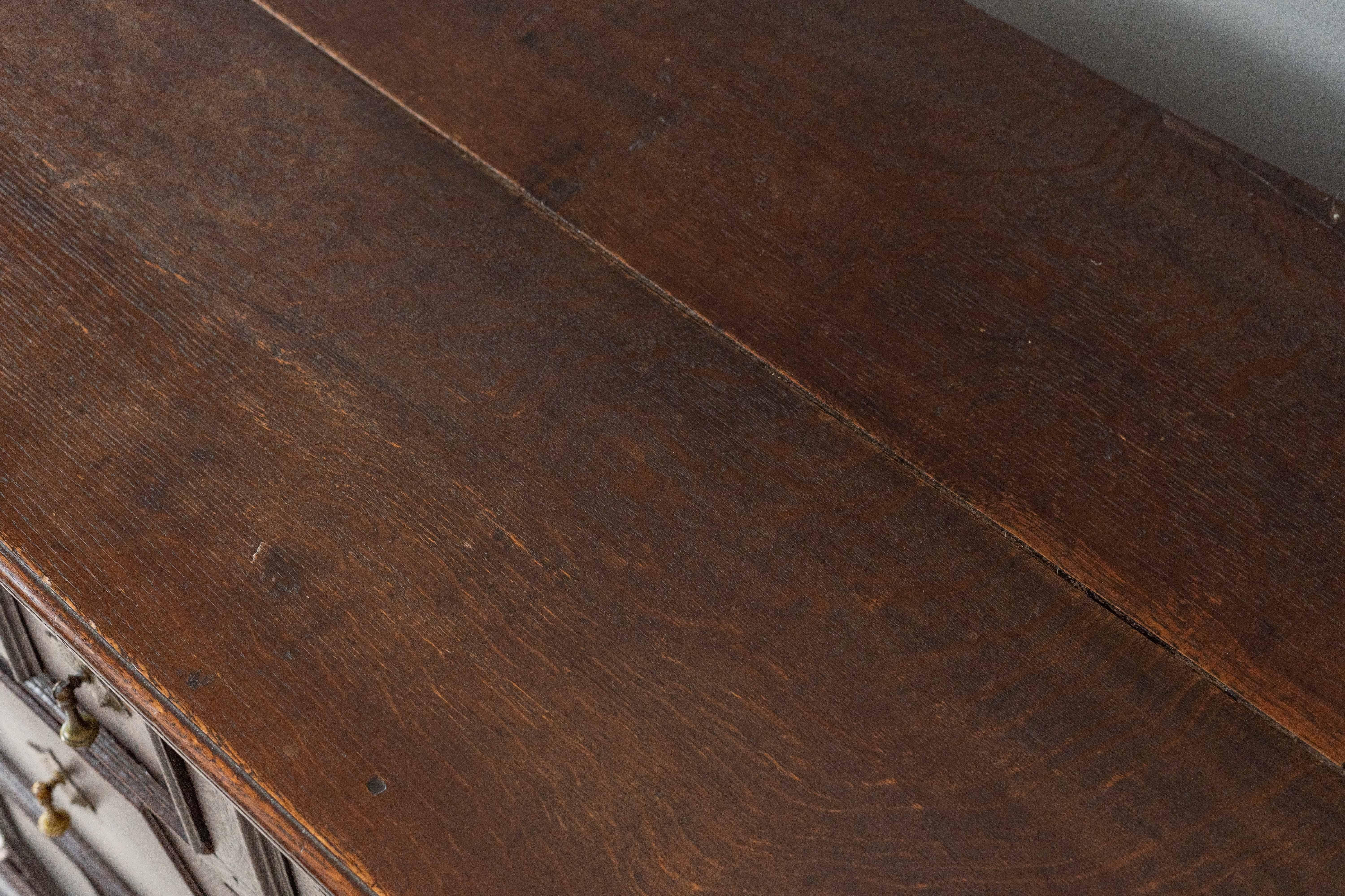 Antique English Jacobean Oak Chest For Sale 9