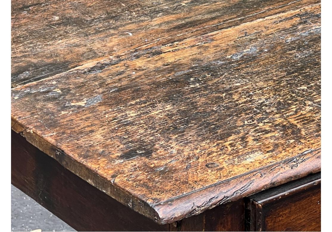 18th Century and Earlier Antique English Jacobean Tavern Table Ca. 1700-1730 For Restoration For Sale