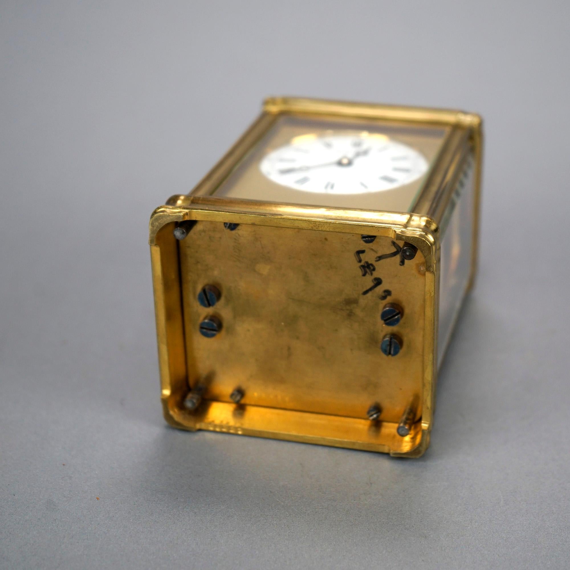 Antique English J.W.Benson Carriage Clock & Case, 19th C 10