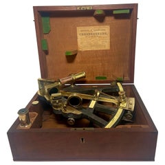 Antique English Late 18th/Early 19th Century Octant Made by "Greenbough & Co."