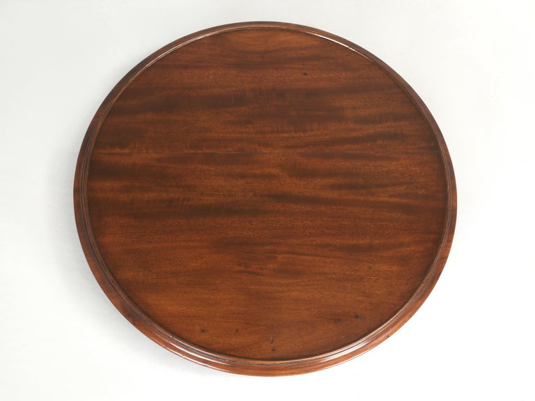 Antique English Lazy Susan Made of Solid Mahogany c1800's, Beautifully