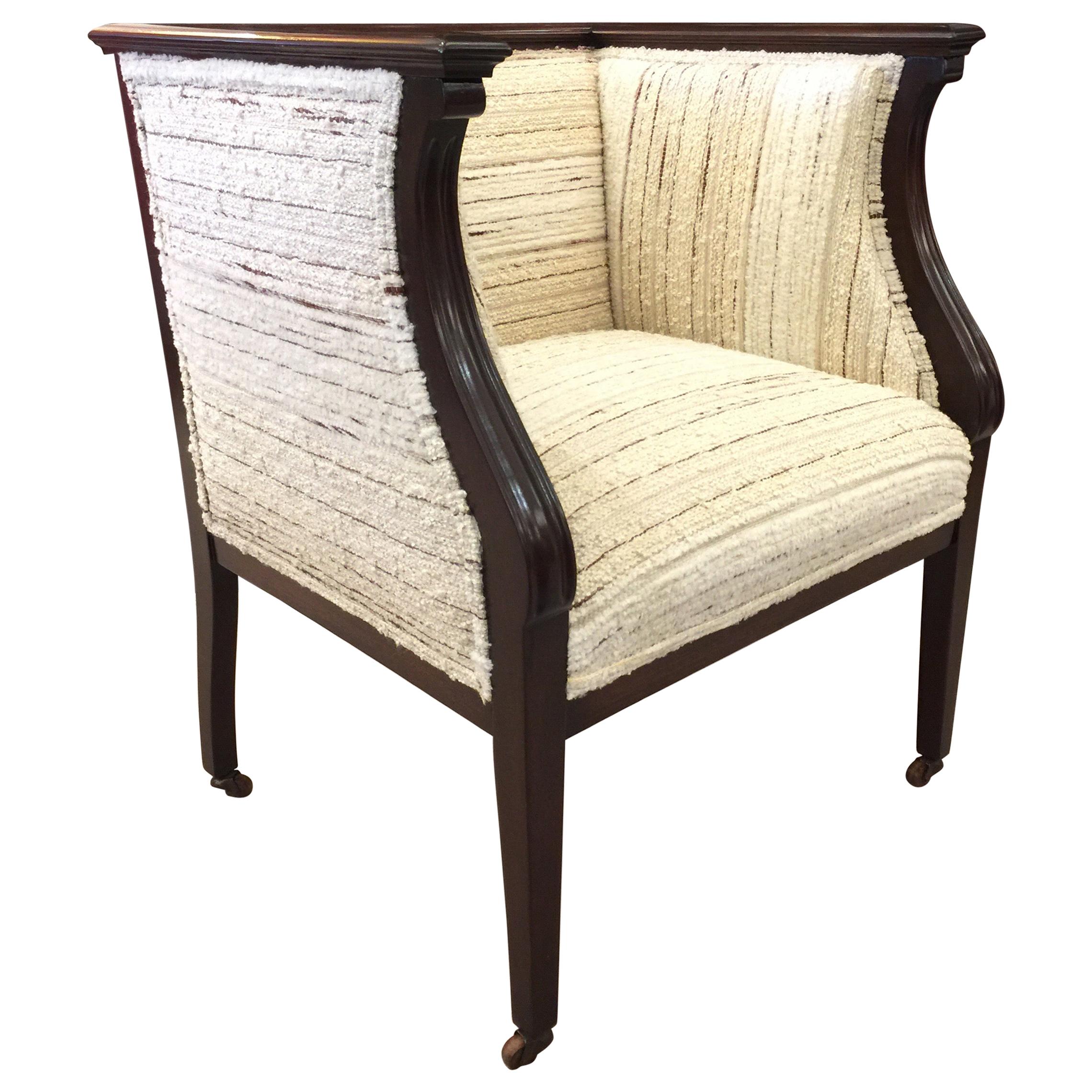 Antique English Library Armchair