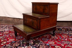 Antique English Library Stairs or Bedside Tables, circa 1840