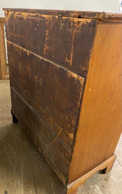 Antique English Lift Top Chest of Drawers