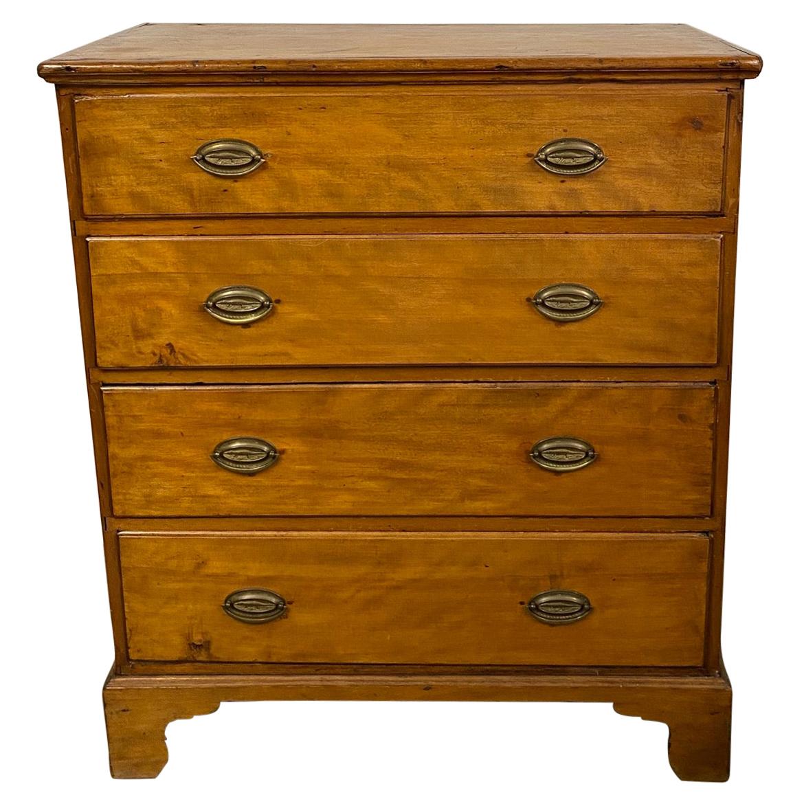 Antique English Lift Top Chest of Drawers