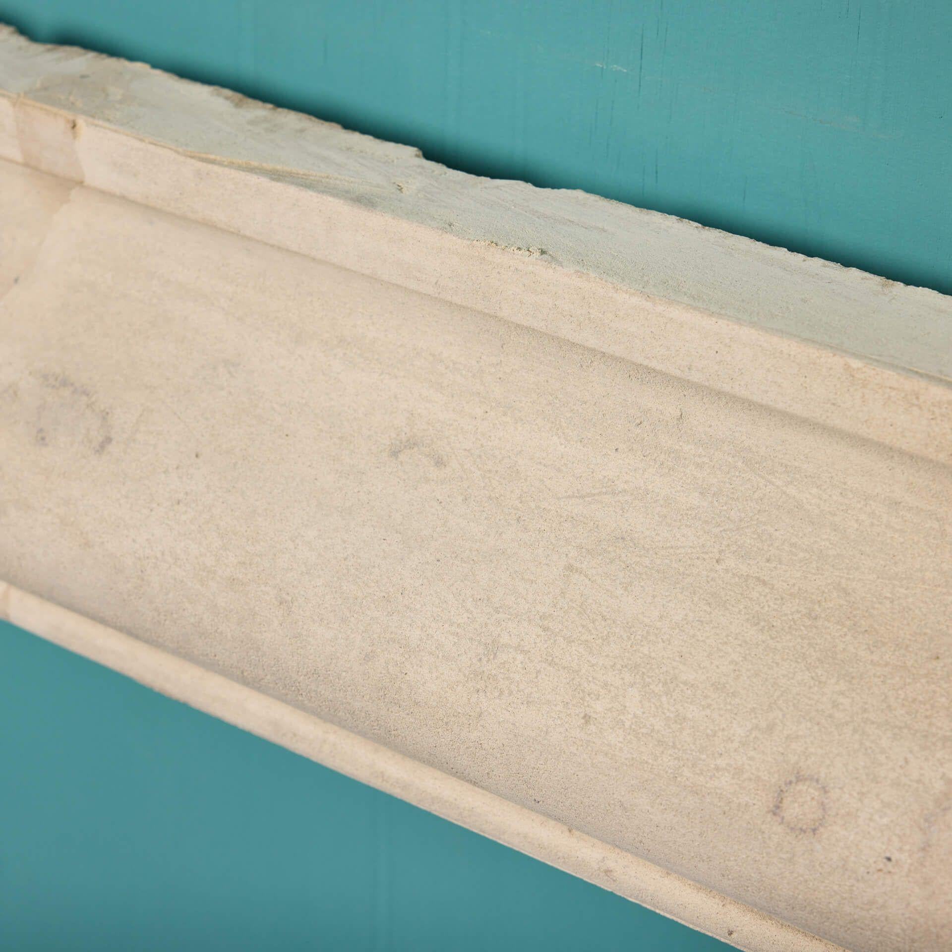 Antique English Limestone Bolection Fireplace For Sale 1