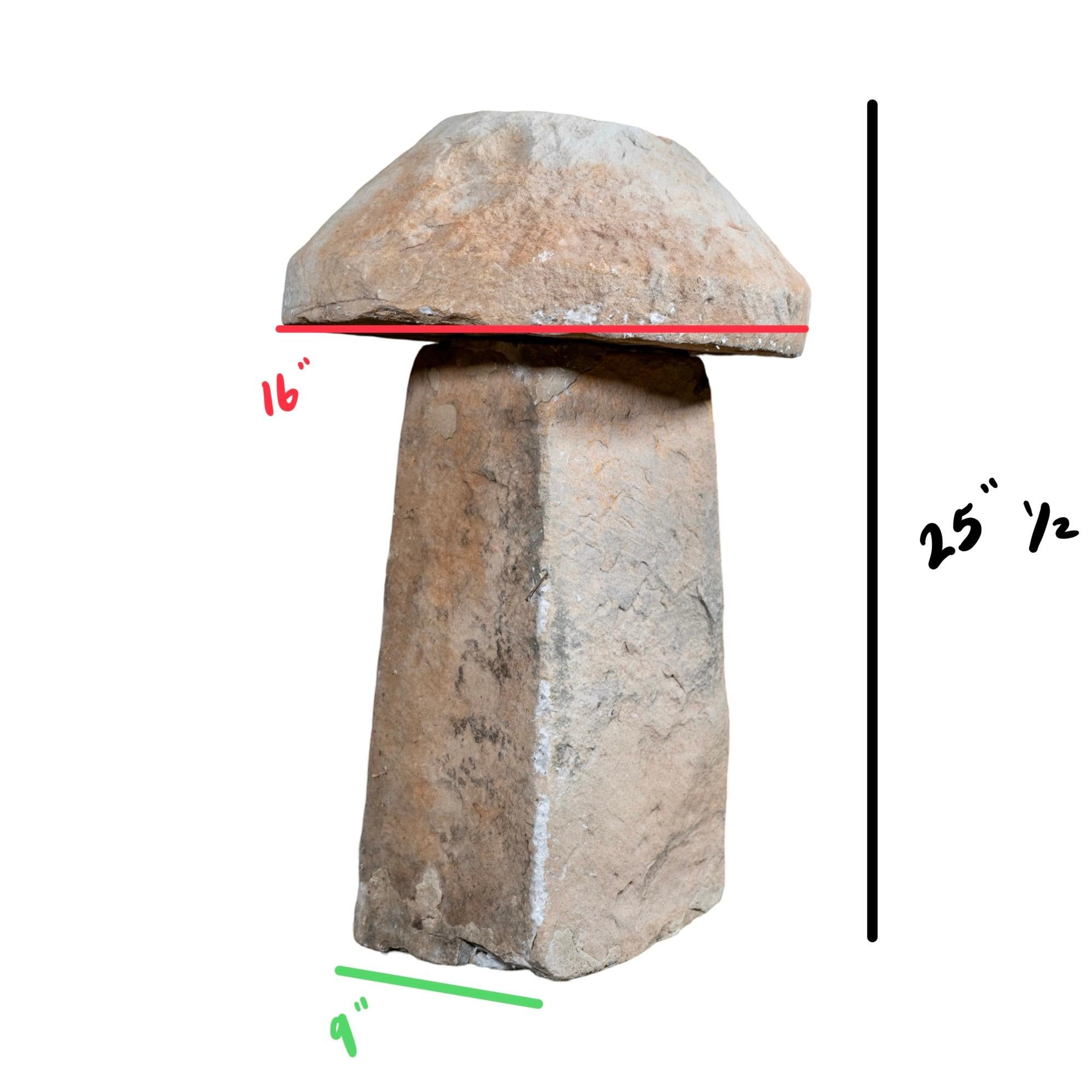 Antique English Limestone Staddle Stone For Sale 4