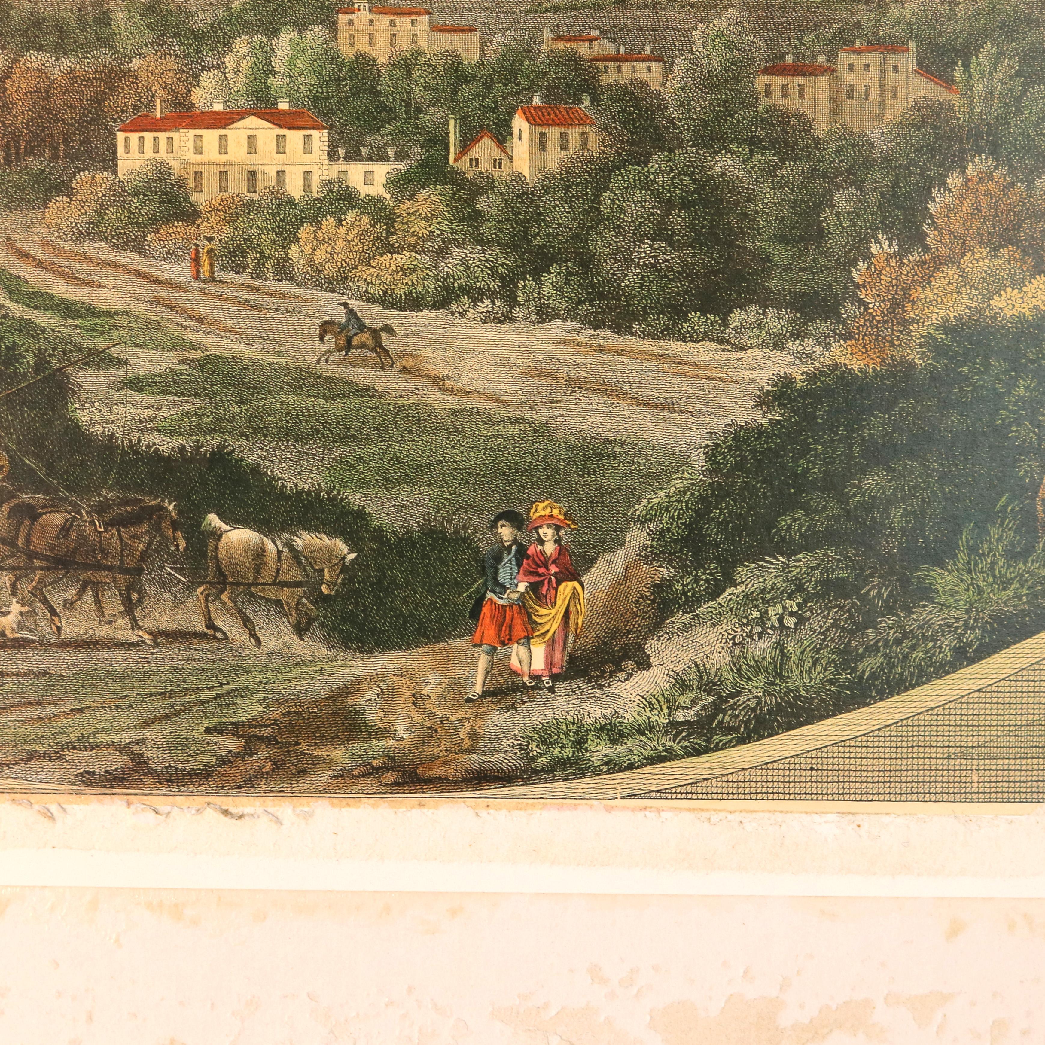 Antike englische Lithographie von Bombay The City Travelers, um 1900 im Angebot 2