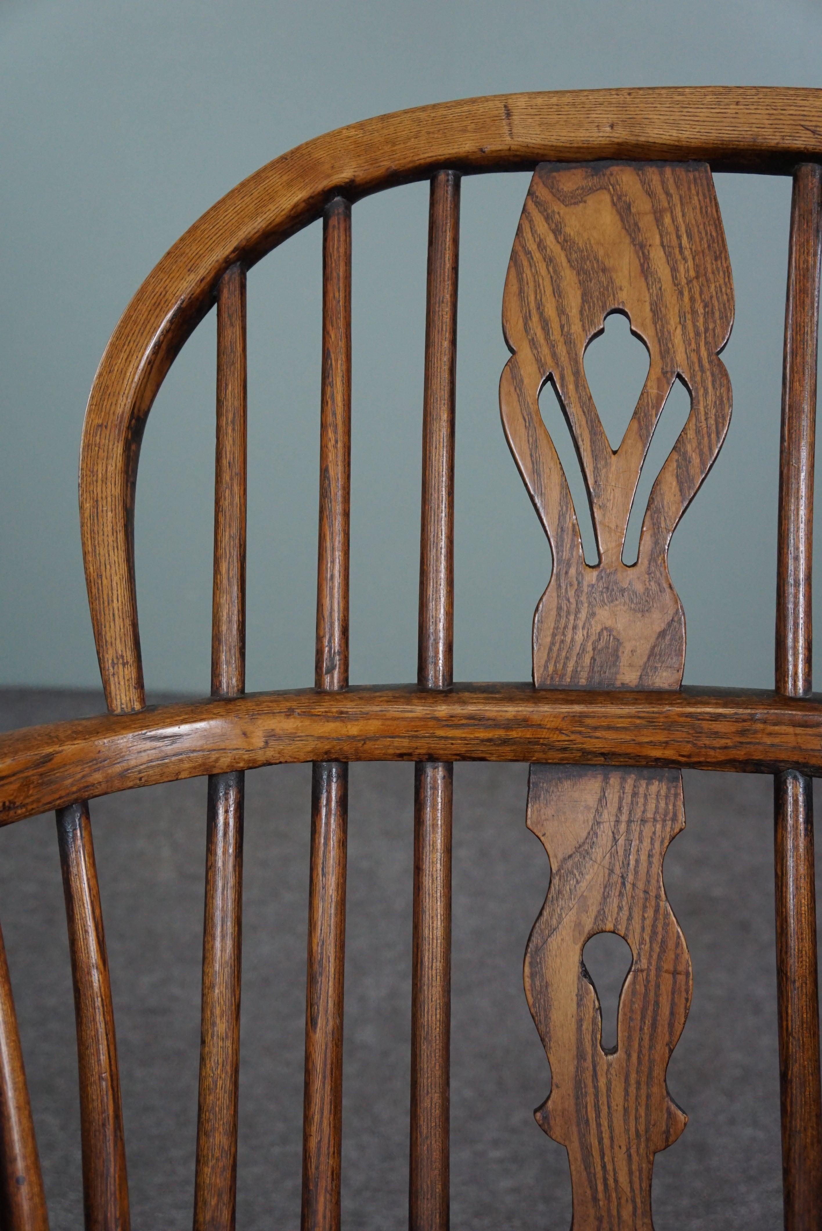 Antiker englischer Windsor-Sessel/Sessel mit niedriger Rückenlehne, 18. Jahrhundert im Angebot 3