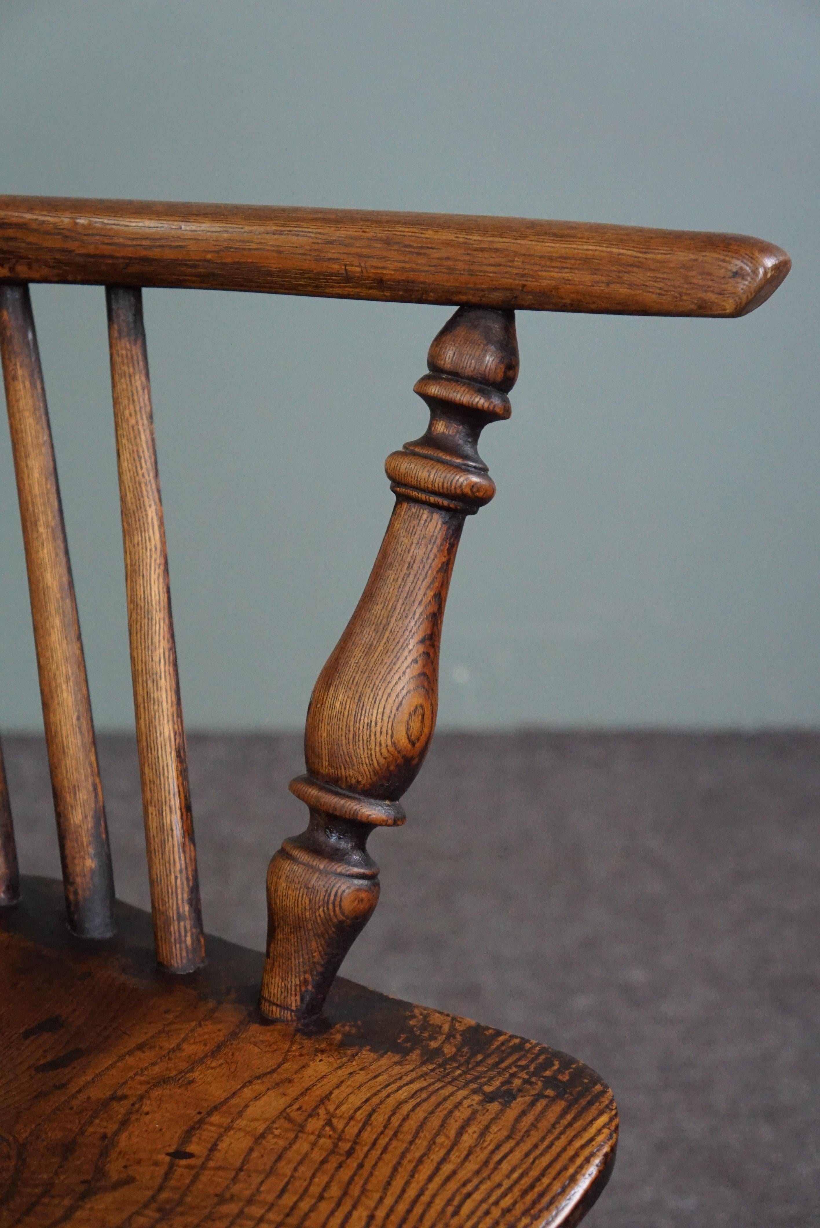 Antiker englischer Windsor-Sessel/Sessel mit niedriger Rückenlehne, 18. Jahrhundert im Angebot 4