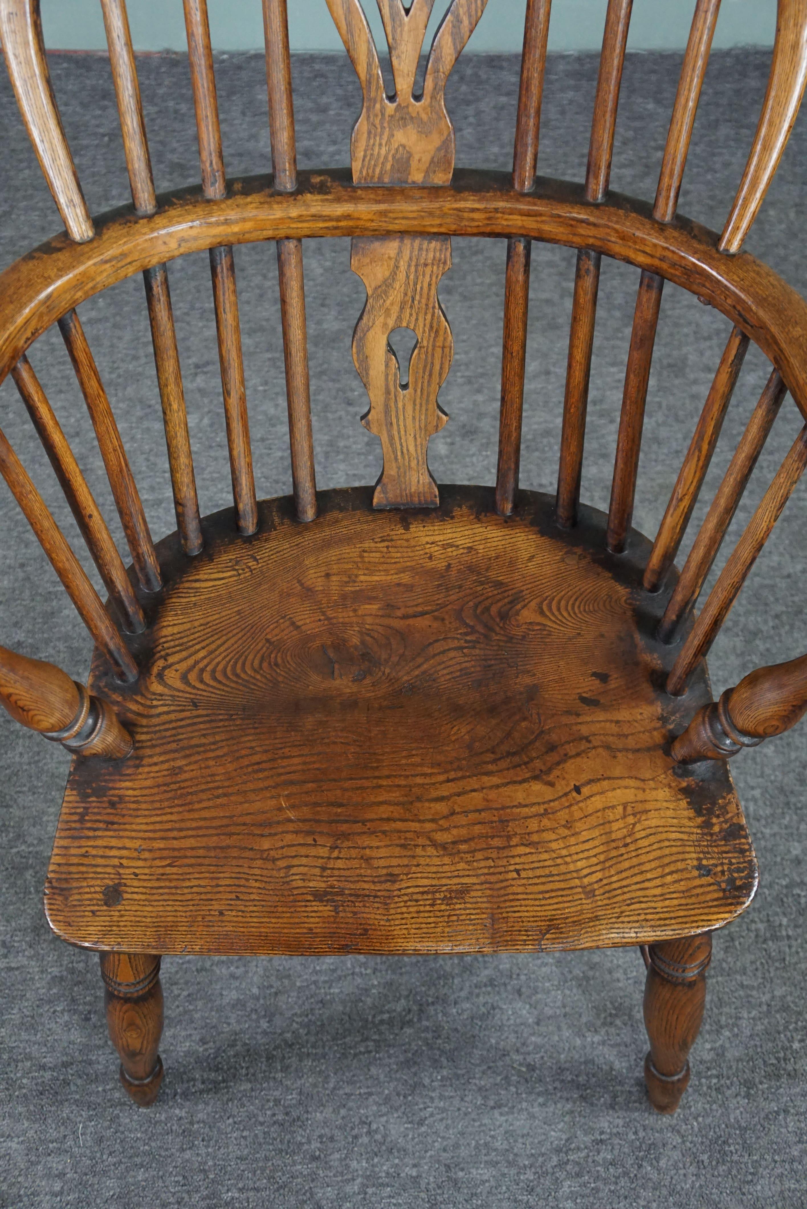 Antiker englischer Windsor-Sessel/Sessel mit niedriger Rückenlehne, 18. Jahrhundert im Angebot 2