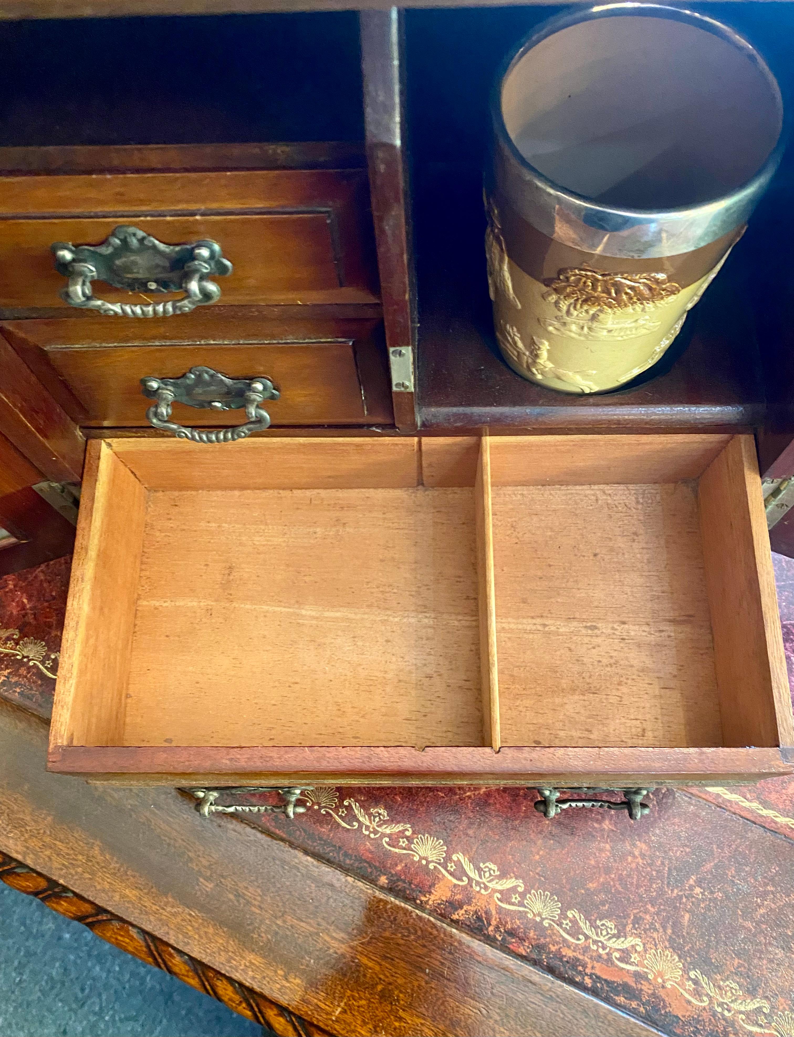 Antique English Mahogany and Beveled Glass Gentleman's Smoking Box, Circa 1900 10