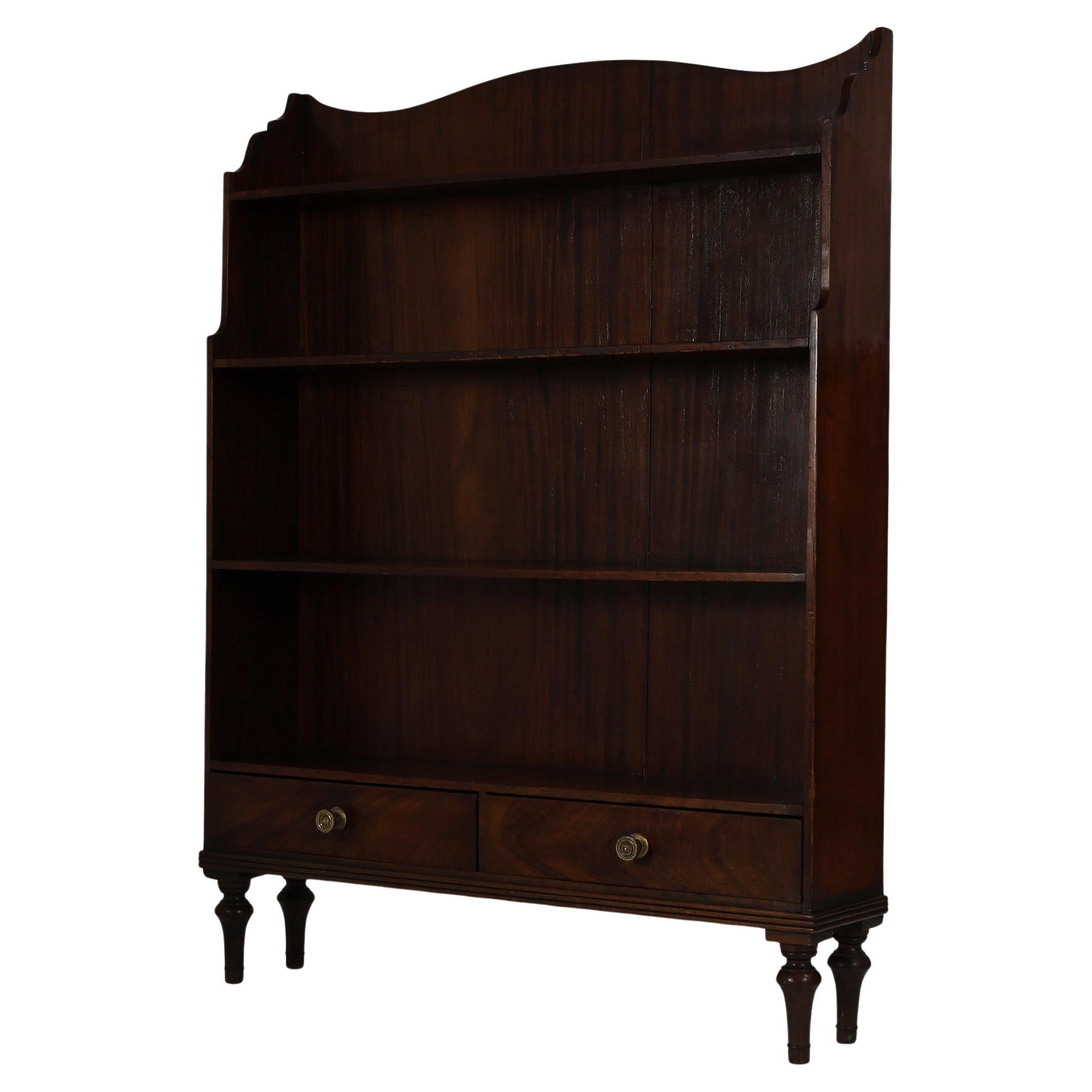 Antique English Mahogany Bookcase or Etagere