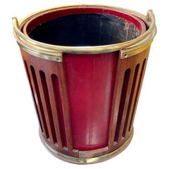 Vintage English Mahogany Bucket