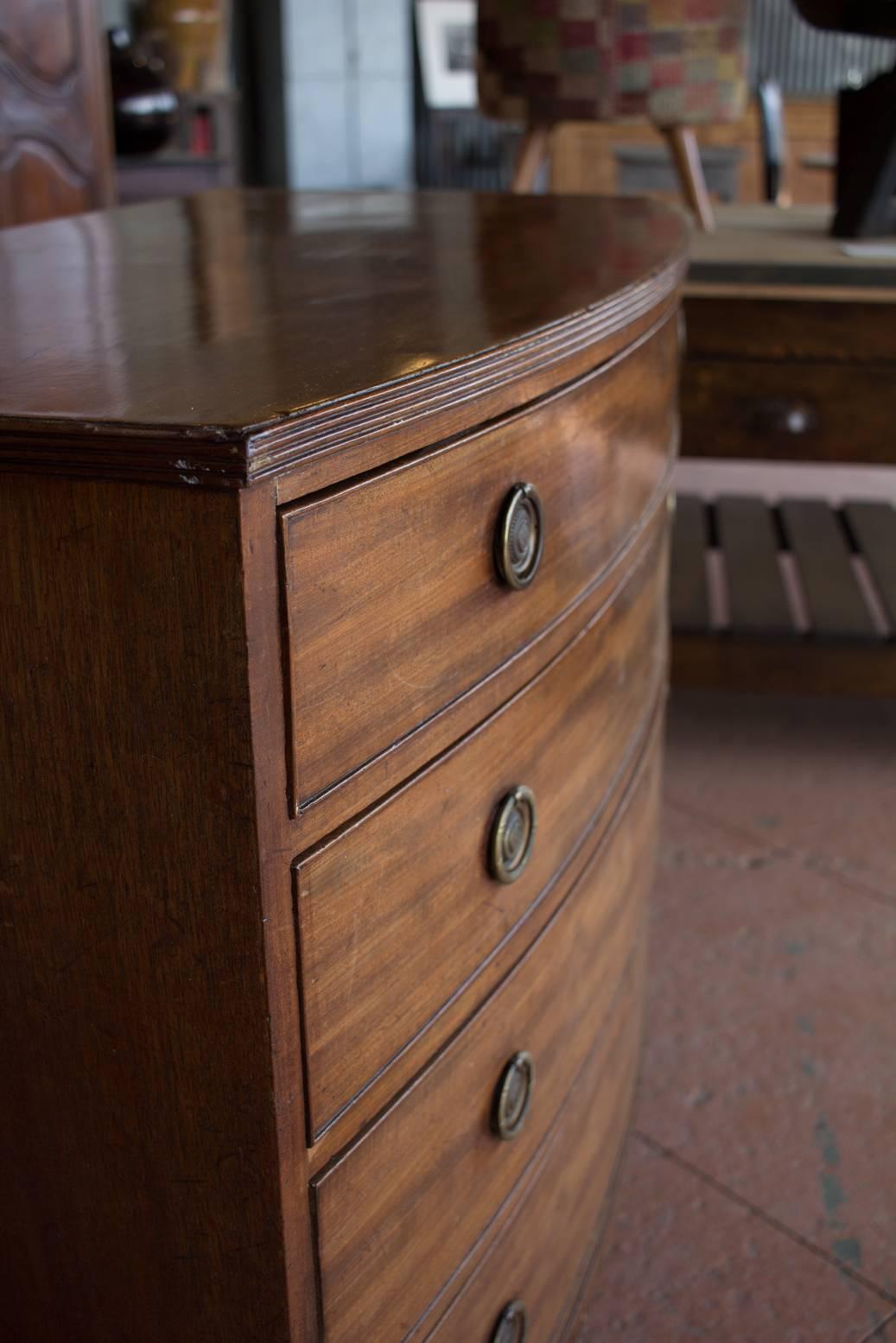 19th Century Antique English Mahogany Chest of Drawers