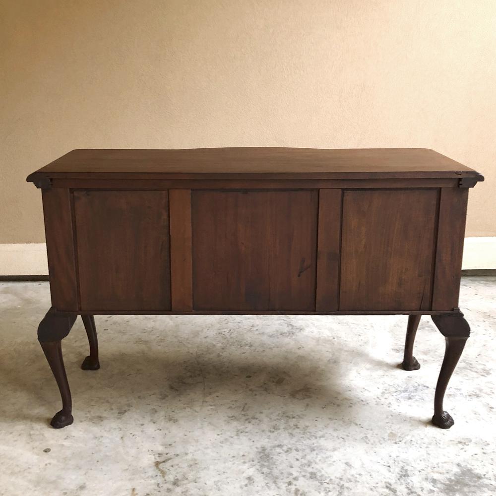 Antique English Mahogany Chippendale Low Buffet, Sideboard 4