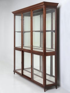 Antique English Mahogany Display or Curio Cabinet, from a Luxury Store