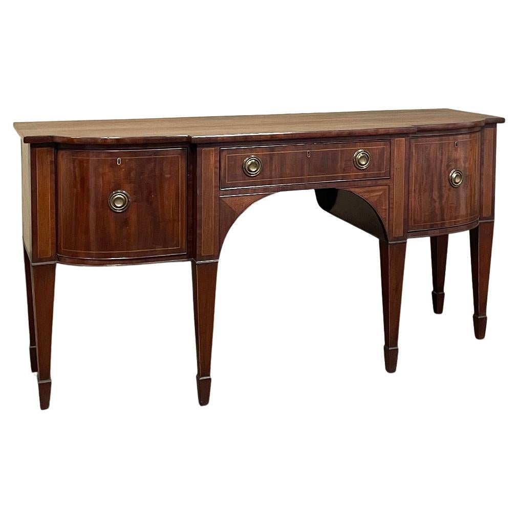 Antique Edwardian Mahogany Inlaid Sideboard by Hamptons, Pall Mall