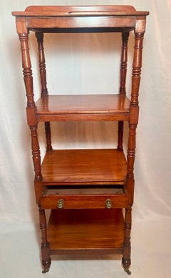Antique English Mahogany Etagere with Lectern, Circa 1840-1860