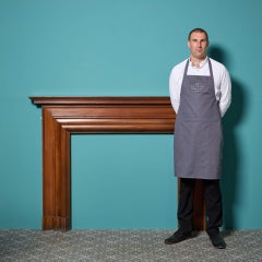 Antique English Mahogany French Polish Fire Mantel