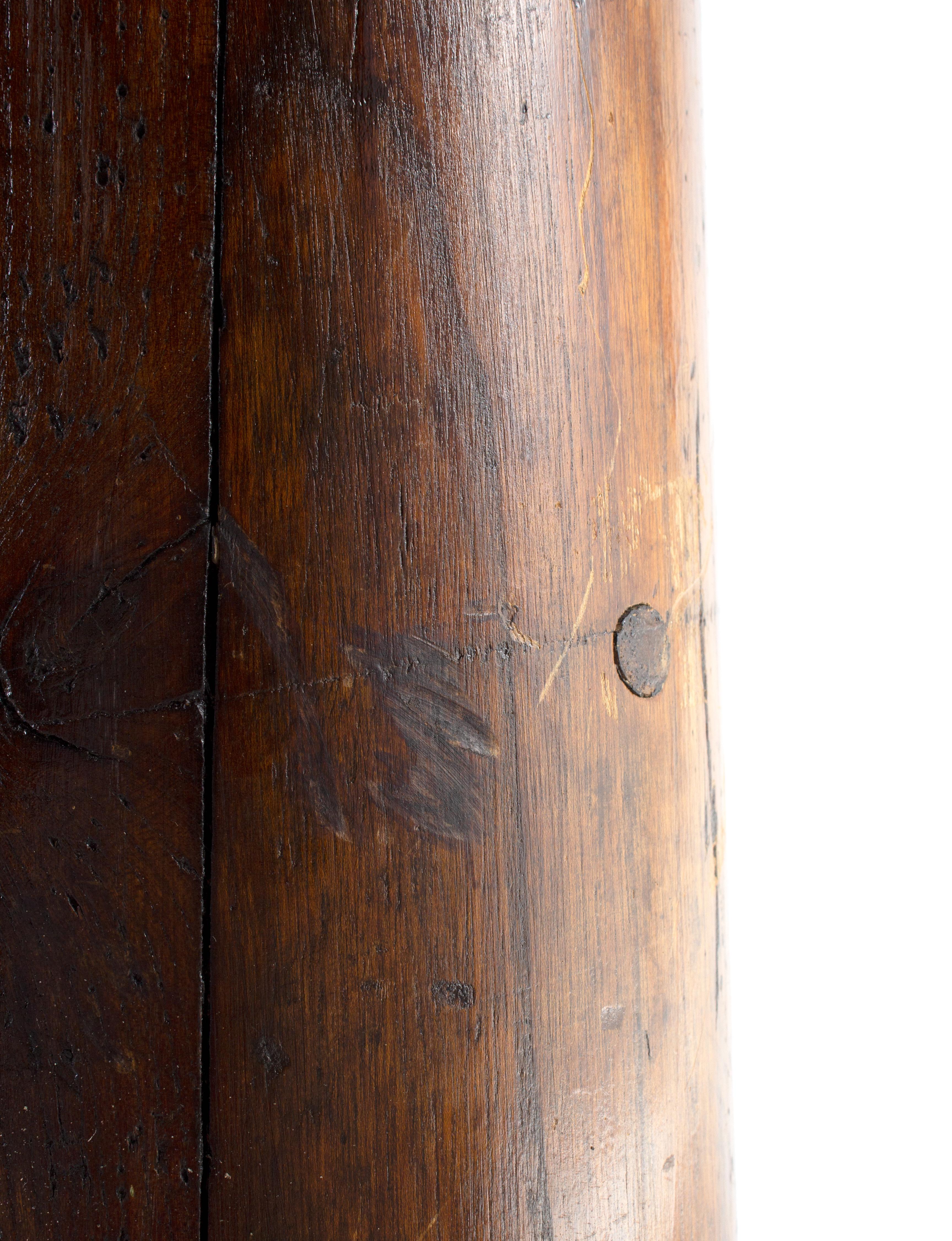 Rustique Antique goupille d'engrenage en acajou anglais en vente