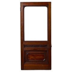 Used English Mahogany Internal Door for Glazing