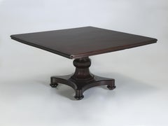 Antique English Mahogany Kitchen Table Restored and Seats (8) Comfortably c.1880