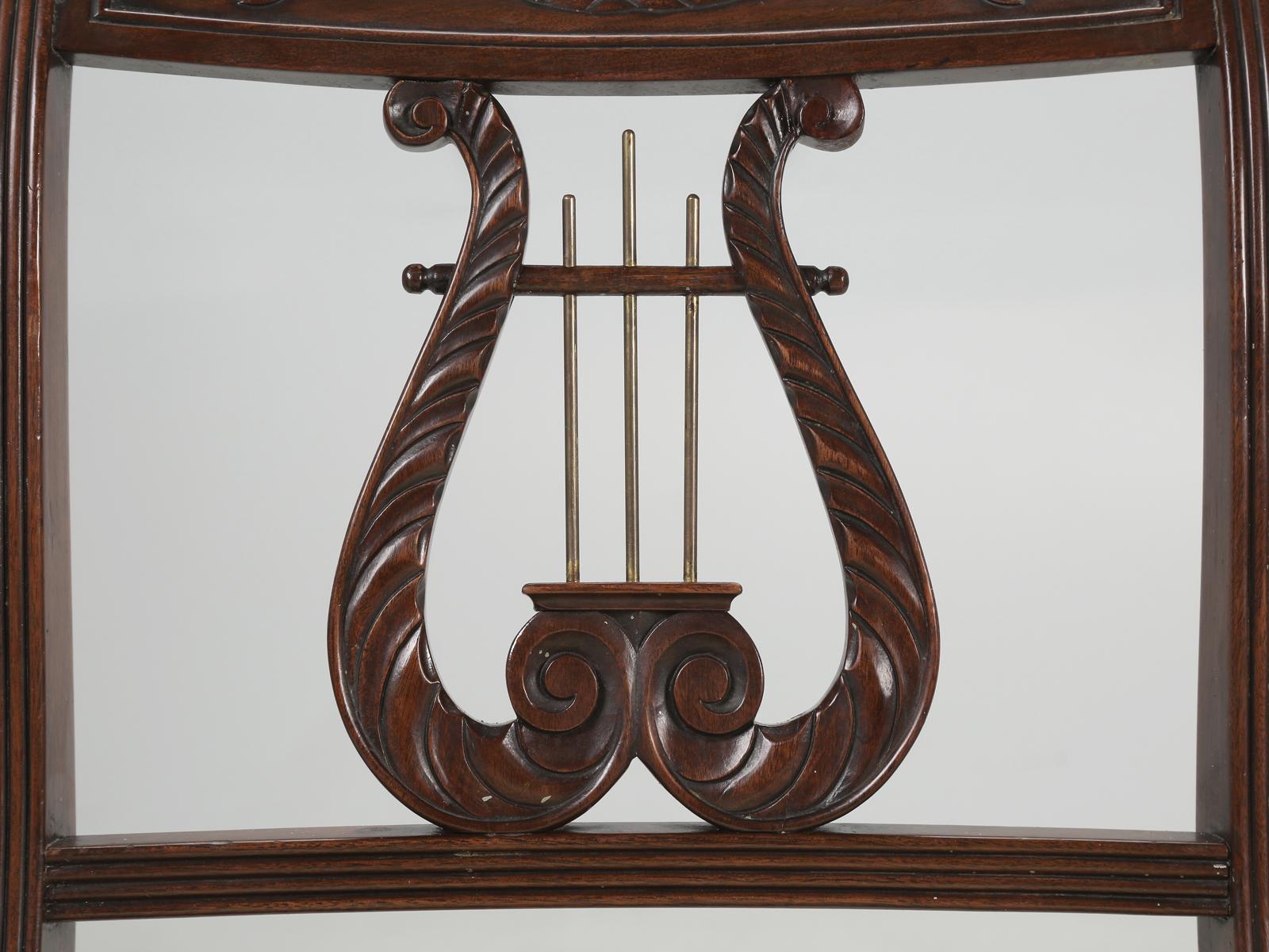 lyre back chair history