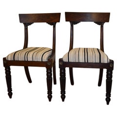 Used English Mahogany Pair of Chairs