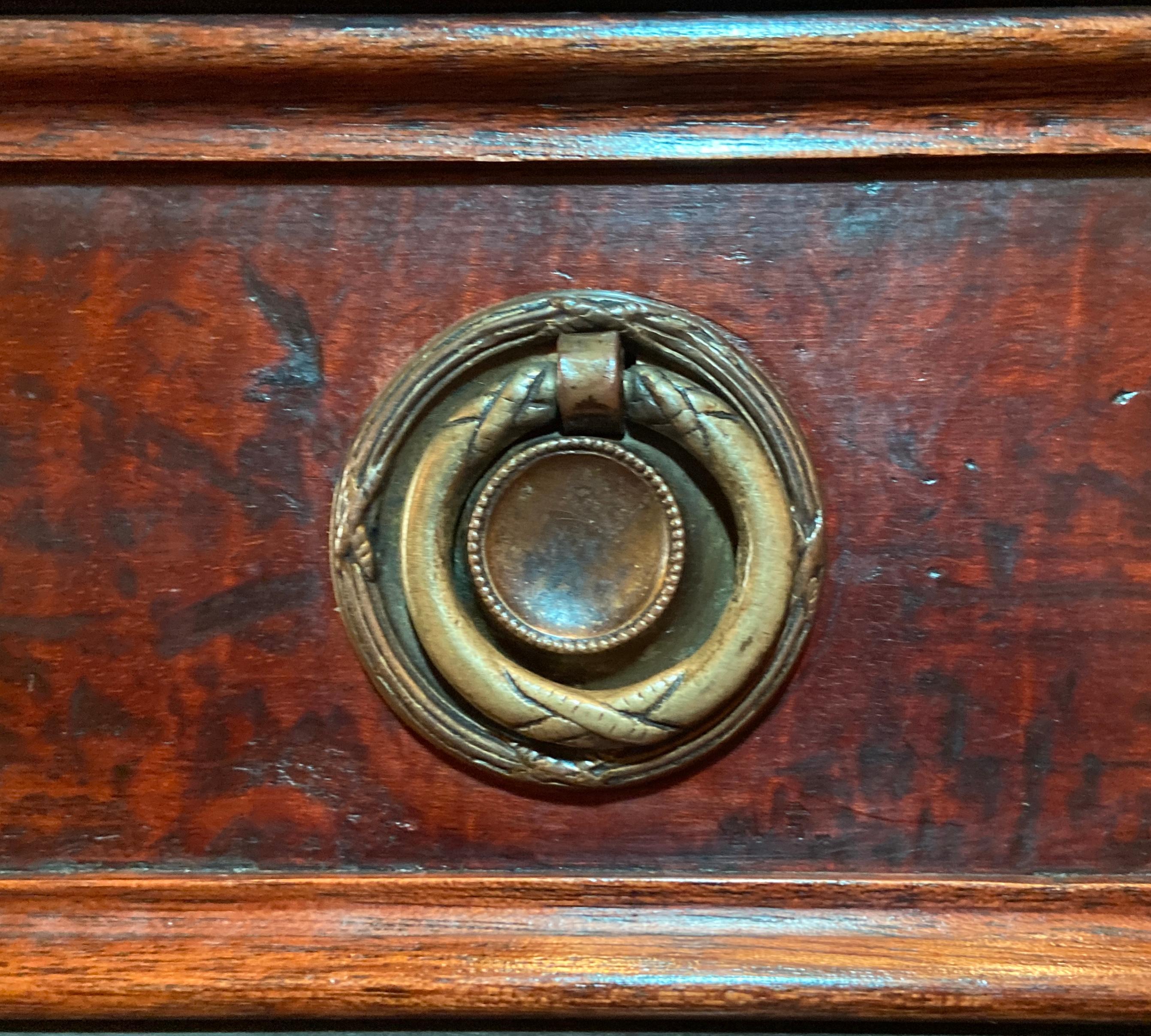 Antique English Mahogany Partner's Desk, Circa 1900 2