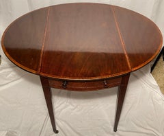 Antique English Mahogany Pembroke Table, Circa 1860.