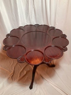 Antique English Mahogany "Pie-Crust" Tilt Top Table, Circa 1875-1885